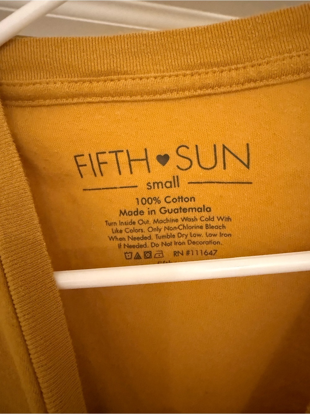 Fifth Sun Crop Mustard Cactus Graphic Tee Size Small - Picture 2 of 3